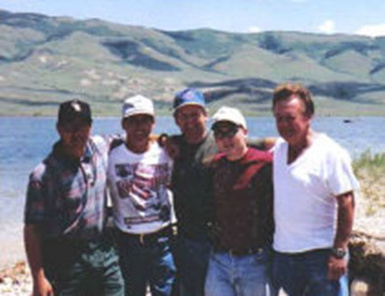 The Five. Five Stonebergers at Green Mountain Reservoir, June 1997.